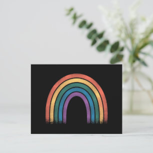 Carte Postale Drapeau arc-en-ciel LGBTQ Fierté gay LGBTQ Sensibi