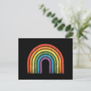 Carte Postale Drapeau arc-en-ciel LGBTQ Fierté gay Sensibilisati