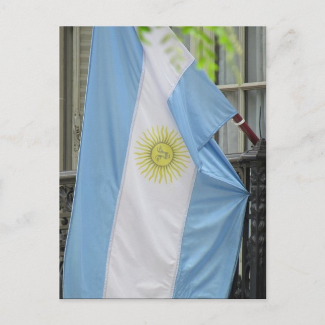 Carte Postale drapeau argentin (Devant)