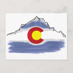 Carte Postale Drapeau artistique du Colorado
