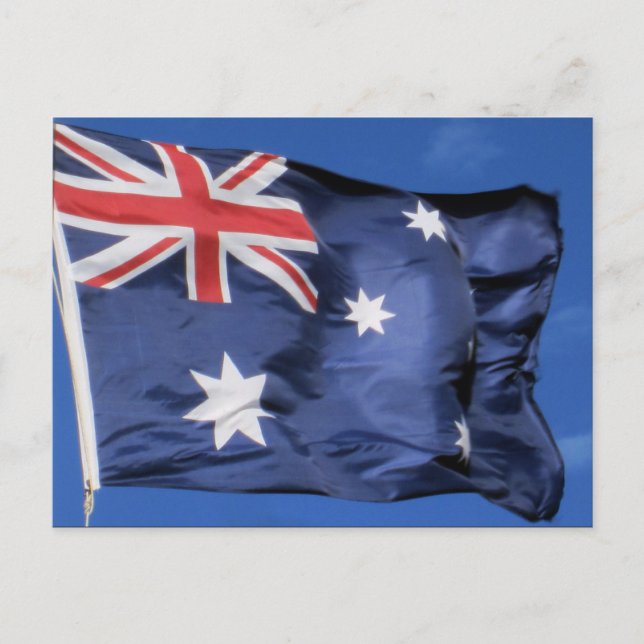 Carte Postale drapeau aussie (Devant)