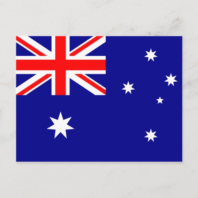 Carte postale drapeau Australie (Devant)