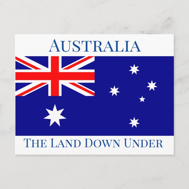 Carte Postale Drapeau Australie (Devant)