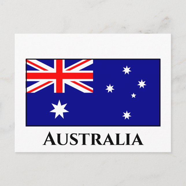 Carte Postale Drapeau australien (Devant)
