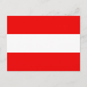 Carte postale drapeau Autriche