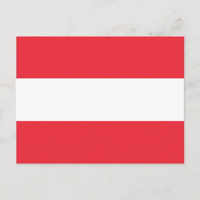 Carte Postale Drapeau Autriche (Devant)