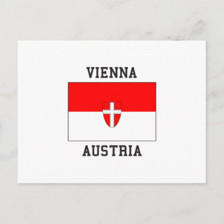 Carte Postale Drapeau Autriche de Vienne