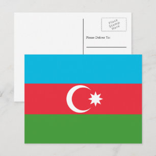 Carte Postale Drapeau azerbaïdjanais, Drapeau de l'Azerbaïdjan