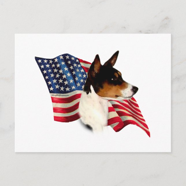 Carte Postale Drapeau Basenji (Devant)