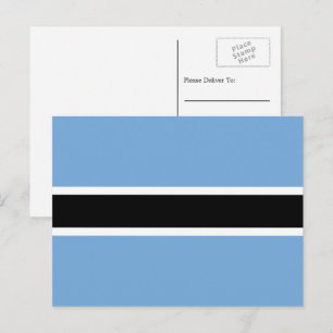 Carte Postale Drapeau batswana, Drapeau du Botswana