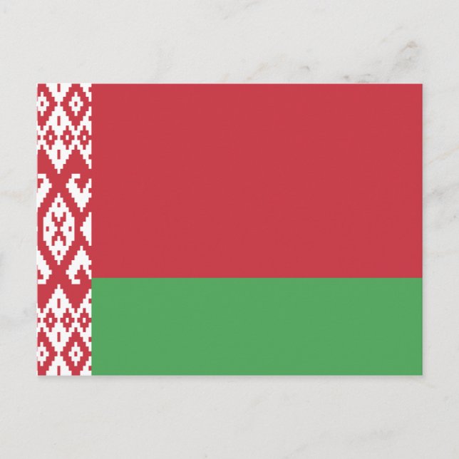 Carte postale Drapeau Bélarus (Devant)