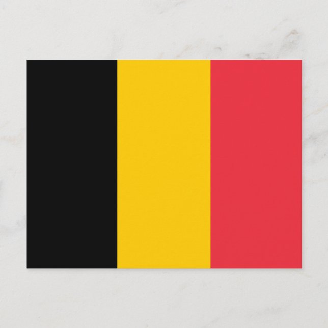 Carte postale Drapeau Belgique (Devant)