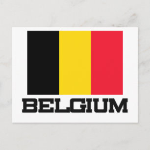 Carte Postale Drapeau Belgique
