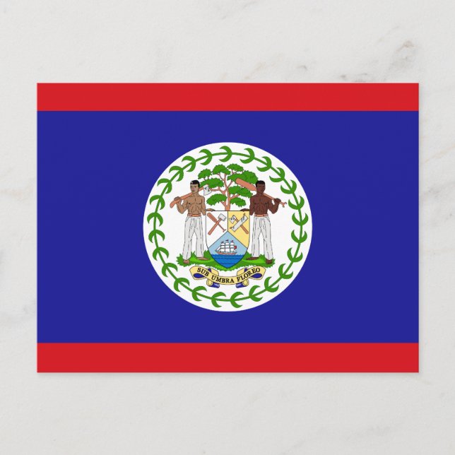 Carte Postale Drapeau bélizien (Devant)