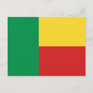 Carte postale Drapeau Bénin