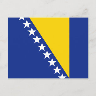 Carte postale Drapeau Bosnie-Herzégovine