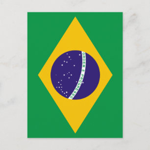 Carte Postale drapeau brésilien