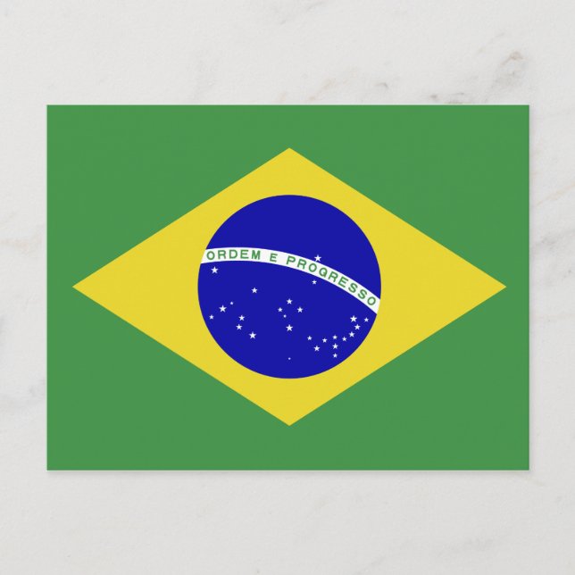 Carte Postale Drapeau brésilien classique (Devant)