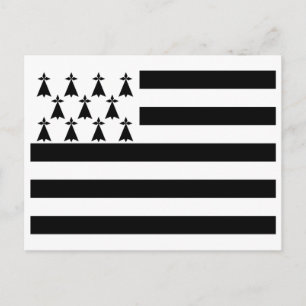 Carte Postale Drapeau breton patriotique