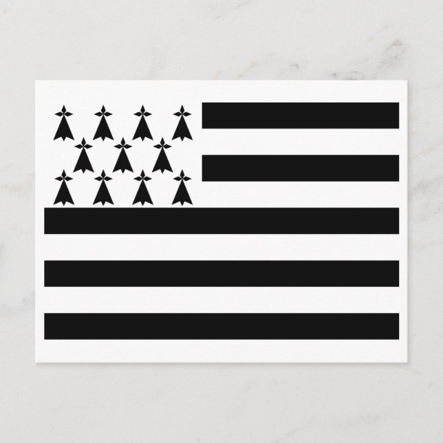 Carte Postale Drapeau breton patriotique (Devant)