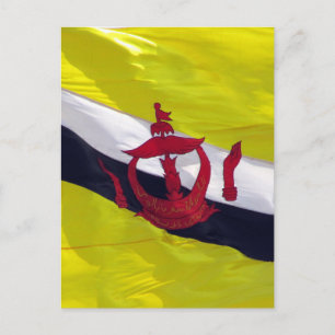Carte Postale drapeau brunei