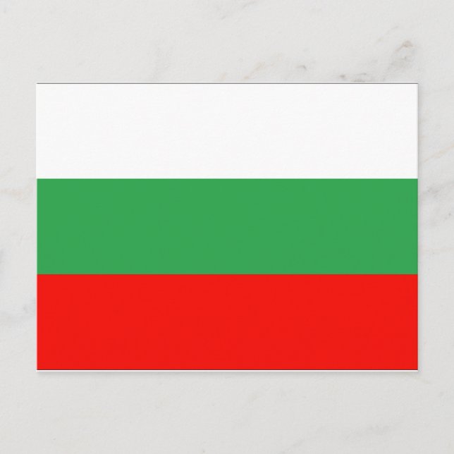 Carte Postale Drapeau Bulgarie (Devant)