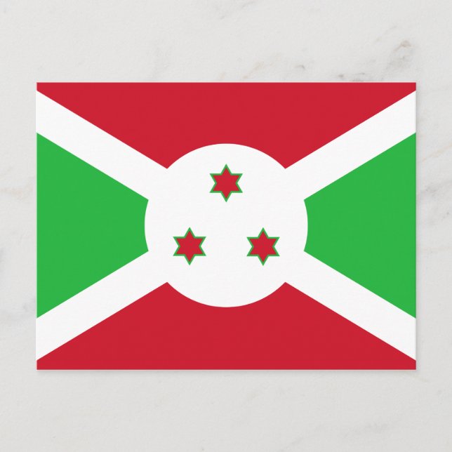 Carte postale Drapeau Burundi (Devant)