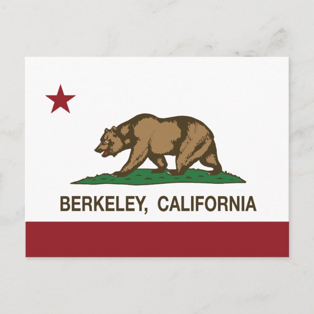 Carte Postale Drapeau californien Berkeley (Devant)
