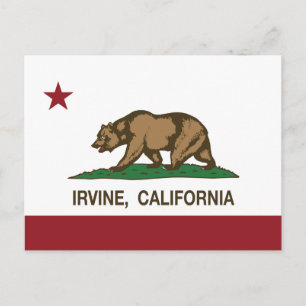 Carte Postale Drapeau californien Irvine