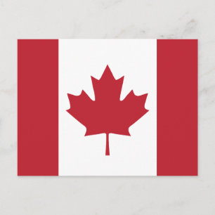 Carte postale Drapeau Canada
