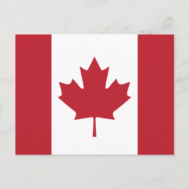 Carte postale Drapeau Canada (Devant)