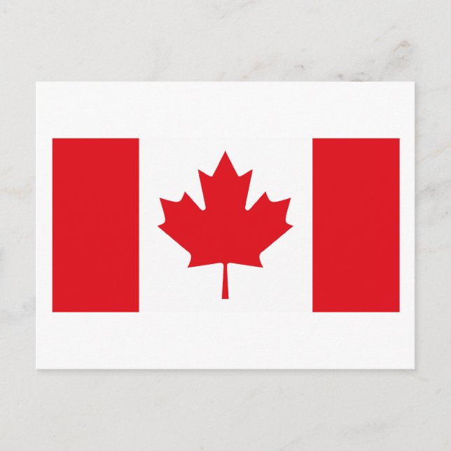 Carte postale Drapeau Canada (Devant)
