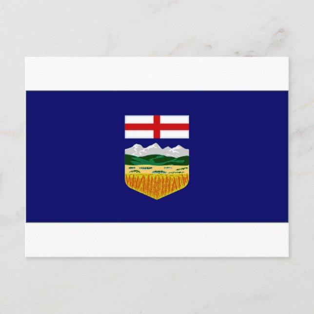 Carte Postale Drapeau Canada-Alberta (Devant)