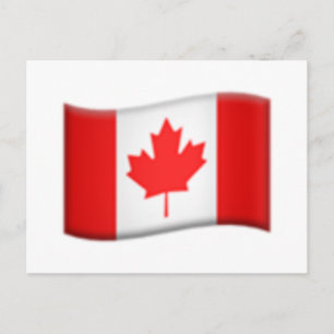 Carte Postale Drapeau canadien - Emoji