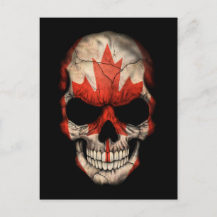 Carte Postale Drapeau canadien personnalisable