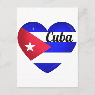 Carte Postale Drapeau cardiaque cubain