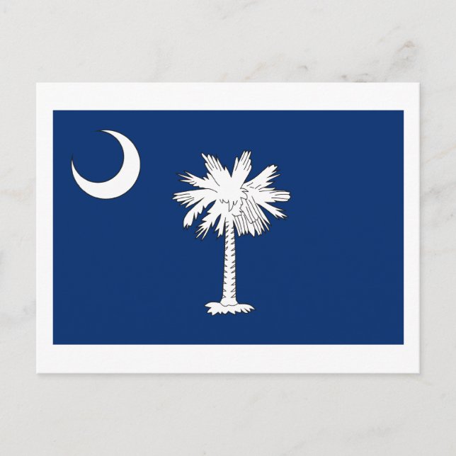 Carte postale Drapeau Caroline du Sud (Devant)