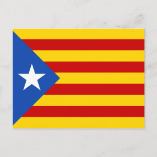 Carte Postale Drapeau Catalogne Estelada