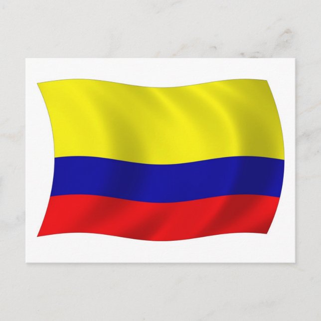 Carte postale drapeau Colombie (Devant)