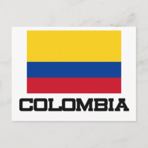 Carte Postale Drapeau Colombie