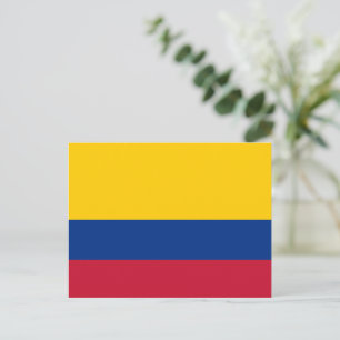 Carte Postale drapeau colombien