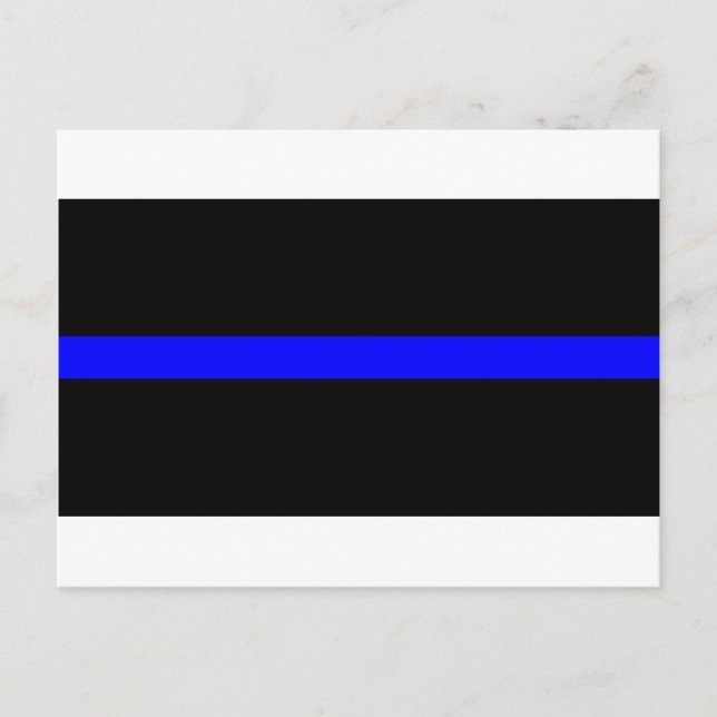 Carte Postale Drapeau commémoratif des policiers de la Ligne Ble (Devant)