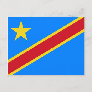 Carte Postale Drapeau Congo
