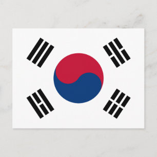 Carte postale Drapeau Corée du Sud