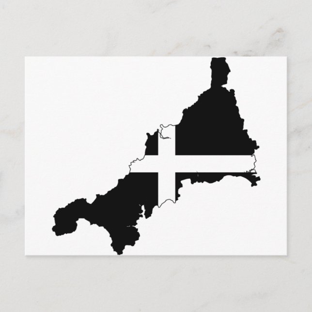 Carte Postale Drapeau cornique (Devant)