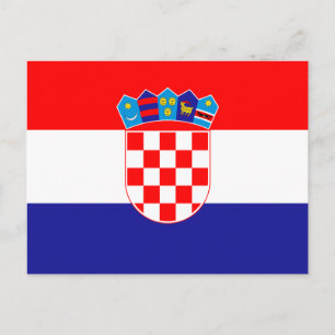 Carte Postale Drapeau croate