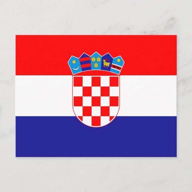 Carte postale Drapeau Croatie (Devant)