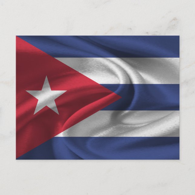 Carte Postale Drapeau Cuba (Devant)