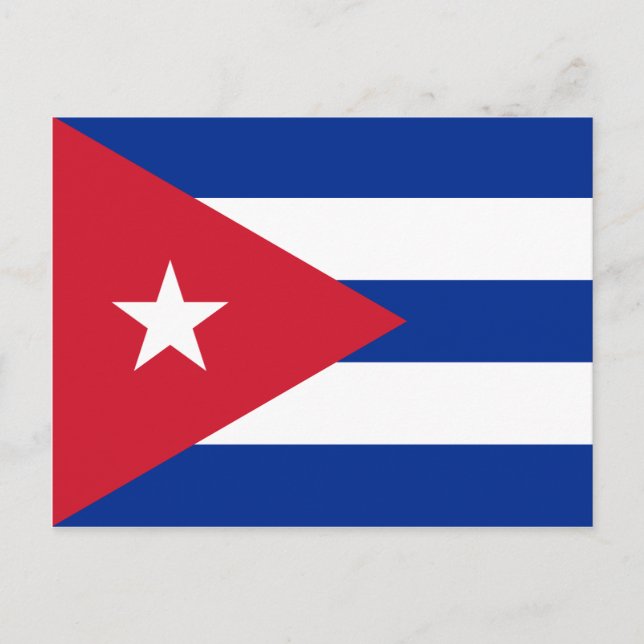 Carte postale Drapeau Cuba (Cuba) (Devant)