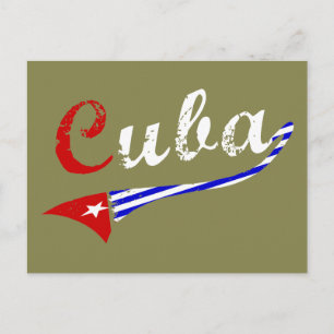 Carte Postale Drapeau cubain